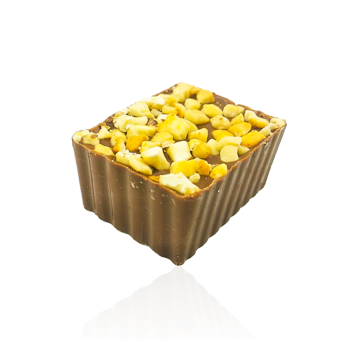 Basket Chocolate Topped With Peanuts